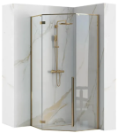 REA K6616 KABINA PRYSZNICOWA DIAMOND 100X100 GOLD