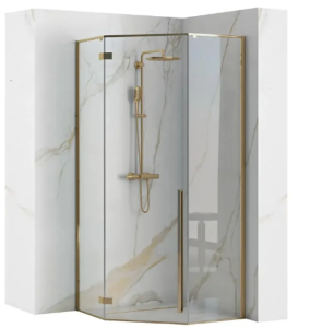 REA K6616 KABINA PRYSZNICOWA DIAMOND 100X100 GOLD