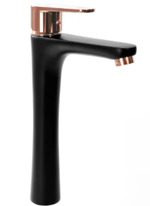 REA B4808 BATERIA UMYWALKOWA MILD CZARNA RÓŻOWO ZŁOTA WYSOKA