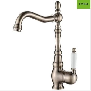 LAVEO EVORA - BATERIA ZLEWOZMYWAKOWA STOJĄCA Z WYLEWKĄ L MOSIĄDZ ANTYCZNY