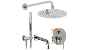 REA P6612 ZESTAW WANNOWO-PRYSZNICOWY PODTYNKOWY  LUNGO CHROM + BOX 