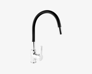 GRANITAN Bateria kuchenna FLEX ELASTYCZNA – Czarna