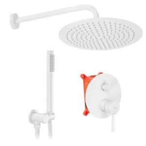 REA P8540 ZESTAW NATRYSKOWY PODTYNKOWY LUNGO BIAŁY + BOX