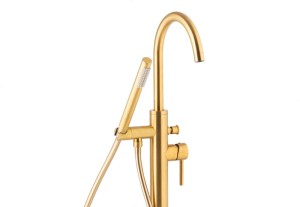 KFA ARMATURA MOZA 5035-510-31 BRUSHED GOLD BATERIA WANNOWA WOLNOSTOJĄCA