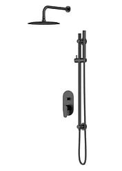 CERSANIT SET B261 ZESTAW PODTYNKOWY INVERTO CZARNY Z BATERIĄ WANNOWO-NATRYSKOWĄ, UCHWYTY 2 DESIGN IN 1: CZARNY I ZŁOTY