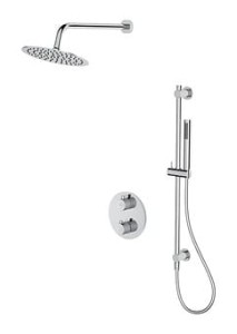 CERSANIT SET B552 ZESTAW PODTYNKOWY, ZEN CHROM, Z BATERIĄ TERMOSTATYCZNĄ WANNOWO-NATRYSKOWĄ, Z BOKSEM