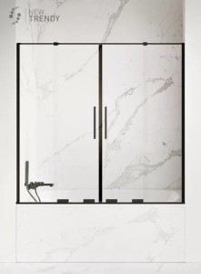 NEW TRENDY Parawan nawannowy SMART BLACK 130-180 x 150