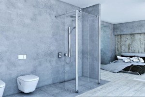 SEA-HORSE ŚCIANKA PRYSZNICOWA 120 ZE SCIANKAMI BOCZNYMI EASY IN BK254