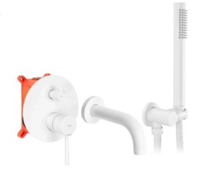 REA B6440 BATERIA WANNOWA PODTYNKOWA LUNGO BIAŁA + BOX