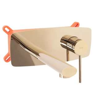 REA B5125 BATERIA UMYWALKOWA PODTYNKOWA OVAL ZŁOTA + BOX