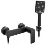 REA B8033 BATERIA PRYSZNICOWA ZE SŁUCHAWKĄ  STORM CZARNA