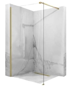 REA K4702 ŚCIANKA PRYSZNICOWA AERO ZŁOTA SZCZOTKOWANA 120