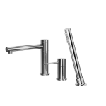 CORSAN Bateria wannowa 3 otworowa  CMB7542CH Lugo z wylewką i słuchawką prysznicową