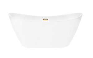 Corsan Wanna wolnostojąca  E043 Nauti 170 cm z wykończeniem złotym