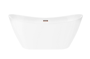 Corsan Wanna wolnostojąca  E043 Nauti 170 cm z wykończeniem różowe złoto