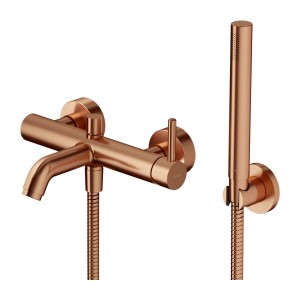 OMNIRES Y Bateria wannowa z zestawem prysznicowym miedź szczotkowana