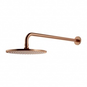 OMNIRES Deszczownica z ramieniem, ø25 cm Y miedź szczotkowana