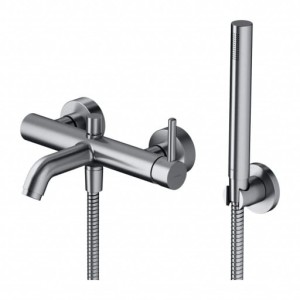 OMNIRES Y bateria wannowa z zestawem prysznicowym nikiel