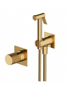 OMNIRES CONTOUR system bidetowy podtynkowy złoty szczotkowany