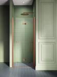 NEW TRENDY drzwi wnękowe NEW SOLEO COPPER BRUSHED składane 70-120 cm prawe/lewe