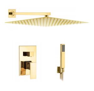 VELDMAN ZŁOTY ZESTAW PODTYNKOWY QUADRO GOLD