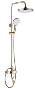 REA ZESTAW PRYSZNICOWY  BLOOM BIAŁY ZŁOTY 