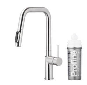KFA ARMATURA KRAKÓW DUERO PURE STYLE INOX BATERIA KUCHENNA Z FILTRACJĄ WODY ORAZ WYCIĄGANĄ WYLEWKĄ OPIS PRODUKTU: