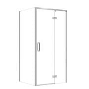 CERSANIT SET C110: KABINA PROSTOKĄTNA LARGA ZAWIAS 100x80X195 PRAWA CHROM SZKŁO TRANSPARENTNE