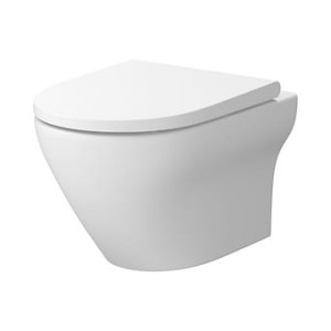 CERSANIT SET B572 MISKA ZAWIESZANA LARGA OVAL CLEANON Z DESKĄ DUROPLASTOWĄ SLIM WRAP BIAŁY MAT