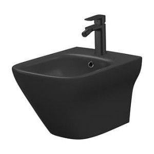 CERSANIT BIDET ZAWIESZANY LARGA SQUARE Z UKRYTYM MONTAŻEM ANTRACYTOWY MAT
