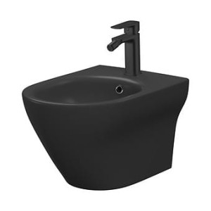 CERSANIT BIDET ZAWIESZANY LARGA OVAL Z UKRYTYM MONTAŻEM ANTRACYTOWY MAT