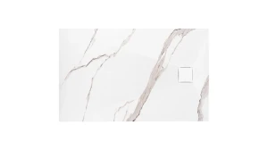 REA BRODZIK PRYSZNICOWY MAGNUM CARRARA WHITE 80X100