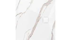 REA BRODZIK PRYSZNICOWY MAGNUM CARRARA WHITE 90X90