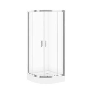 CERSANIT Zestaw kabina prysznicowa IVA 90x90x185 +brodzik TAKO 16cm 