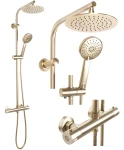 REA ZESTAW PRYSZNICOWY BLISS ZŁOTY SZCZOTKOWANY TERMOSTAT