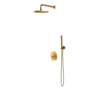 OMNIRES Y system prysznicowy podtynkowy złoty szczotkowany