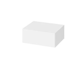 CERSANIT SZAFKA Z SZUFLADĄ DO KONSOLI ZEN BY CERSANIT 60, BIAŁY MAT