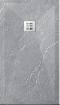 Balneo Stone Tray Brodzik kompozytowy 100 x 90 x 2,5 cm niski prostokątny jasnoszary