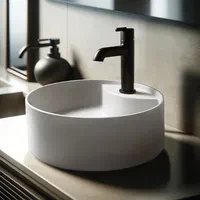 DEANTE SILIA Umywalka granitowa nablatowa z miejscem na baterię