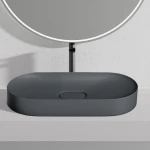 REA U4306 Umywalka konglomeratowa IRIS 71 CM szary mat