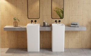 BESCO UMYWALKA WOLNOSTOJĄCA AYGO+SYFON CZARNY MATT