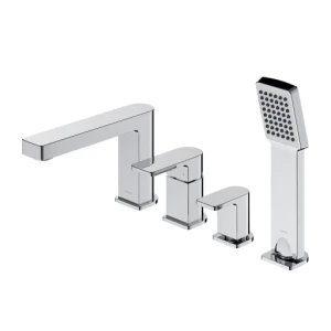 OMNIRES BARETTI bateria wannowa 4-otworowa chrom połysk