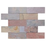 CAPITILE Łupek Multi Brick naturalny 10x30x0,8-1,3 cm / opakowanie 0,9m2/