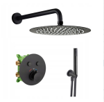 VELDMAN CZARNY ZESTAW PODTYNKOWY TERMOSTATYCZNY 1019