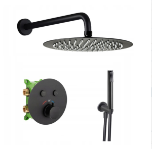 VELDMAN CZARNY ZESTAW PODTYNKOWY TERMOSTATYCZNY 1019