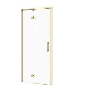 CERSANIT DRZWI KABINY LARGA 80x195 LEWE ZŁOTY MAT SZKŁO TRANSPARENTNE