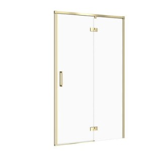 CERSANIT DRZWI KABINY LARGA 120x195 PRAWE ZŁOTY MAT SZKŁO TRANSPARENTNE