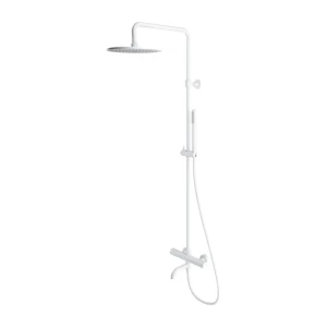 OMNIRES Y termostatyczny system wannowy natynkowy biały mat