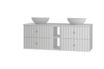 MEGSTYL SZAFKA AQUA-02 BIAŁY MAT 140 3492