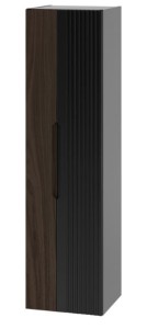 MEGSTYL SZAFKA AVELLA-03 CZARNY MAT ORZECH 130 1D 2425